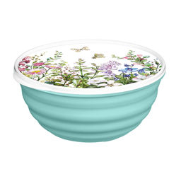 Миска "Latina" 2,1л с крышкой с декором "Цветущий сад" арт. 2231117