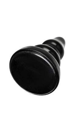 Анальная втулка TOYFA POPO Pleasure Monoceros, PVC, черная, 15 см, 7 см  фото 6