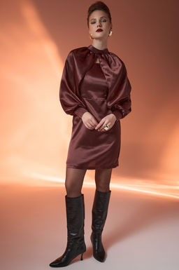 Платье Мия (шоколадный) - Эльза фото 9