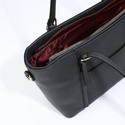 Сумка-шопер на молнии, цвет серый - Simaland фото 6