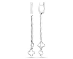 Серьги из серебра без вставки, Ю-21049р