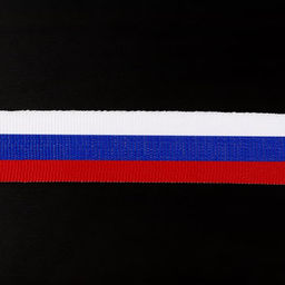 Цена за 50 шт. Лента репсовая «Триколор», 24 мм, 30±1 см