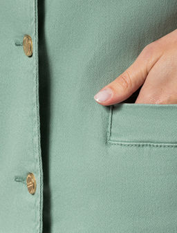 VILATTE / Куртка-жакет из эластичного денима фото 9