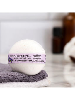 Цена за 3 шт. Бомбочка для ванн Добропаровъ из персидской соли с эфирным маслом лаванды, 110 г