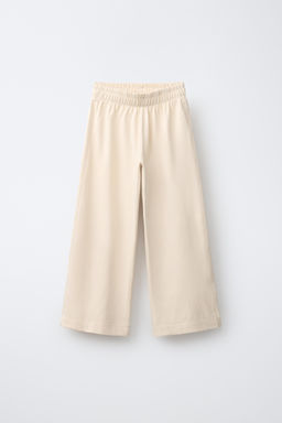 PANTAL?N WIDE LEG HEAVY WEIGHT / Crudo