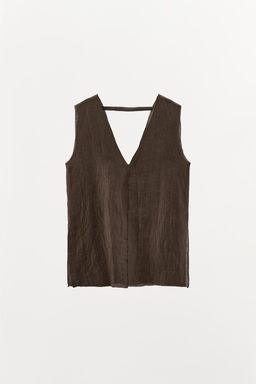 LINEN TEXTURED TOP - Zara фото 4