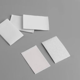 Цена за 6 шт. Набор липучек на клеевой основе, 4 6 см, 4 пары/8 шт, цвет белый - Арт узор фото 2