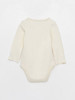 Bisiklet Yaka Uzun Kollu Bask?l? K?z Bebek ??t??tl? Body Pantolon ve Sa? Band? 3l? Tak?m - Waikiki фото 3