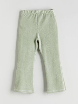 Beli Lastikli ?spanyol Pa?a Kadife K?z ?ocuk Tayt