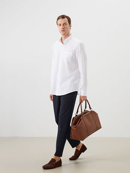 Regular Fit Uzun Kollu Poplin Erkek G?mlek
