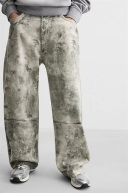 ABSTRACT PRINT RELAXED FIT TROUSERS - Zara фото 5