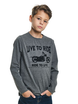 Лонгслив для мальчика подростка UD 7706 граф.меланж - Mini maxi фото 3