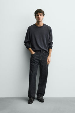 COTTON - LINEN STRAIGHT FIT JEANS