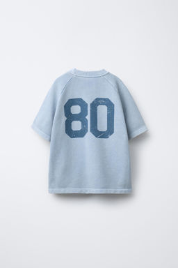PRINTED RAGLAN SLEEVE T-SHIRT - Zara фото 2