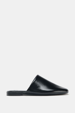 LEATHER SLINGBACK SHOES - Zara фото 7
