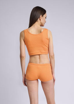 CLE LT23-1023/2 Майка жен. укор. Мишка оранжевый - Clever wear фото 2
