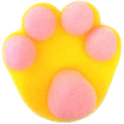 Цена за 3 шт. Губка для тела поролоновая детская фигурная "Sweet kids - Лапка Элис", 12*12 см (ZIP пакет)