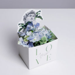 Цена за 2 шт. Коробки для мини букетов «DAVID», 12 × 20 × 10 см