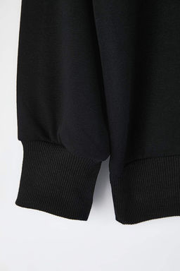 K?rm?z? Relaxed/Rahat Kal?p Basic Reglan Kol Bisiklet Yaka Orme Sweatshirt TWOAW26SW00030 - Trendyolmilla фото 8