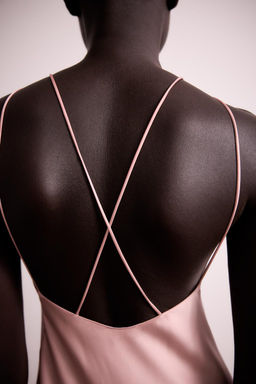 GLOSSY HALTER NECK DRESS - Zara фото 2