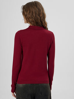 Поло женское бордовое - Mark formelle фото 2