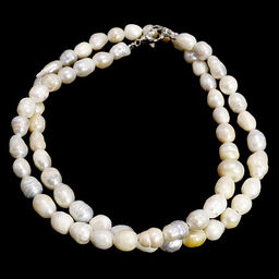 Бусы натуральный жемчуг Рис крупный - камень королев, дарующий любовь и счастье