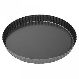 Форма для выпечки с антипригарным покрытием д28см h2,8см "Ромашка", волнистый борт, съемное дно (Китай)