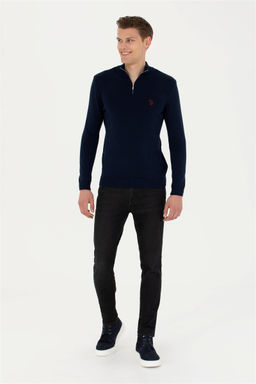 Мужской темно-синий свитер - U.s. polo assn фото 11