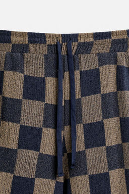 CHECK KNIT TROUSERS - Zara фото 8