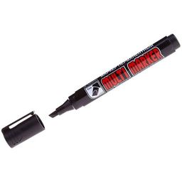 Маркер CROWN "Multi marker Chisel" скошенный, черный перм., шир. линии 5мм (СРМ-800CH)