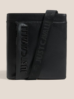 Мужская сумка через плечо JUST CAVALLI JC INSTITUTIONAL LOGO Артикул 4415631, черный