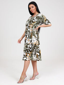 874 ПЛАТЬЕ ЖЕНСКОЕ (Хаки) - А-дина фото 4