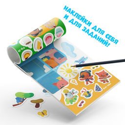 Блокнот с заданиями и с наклейками, 48 стр., А5, Ми-Ми-Мишки  фото 3