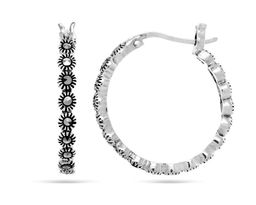 Серьги из серебра марказит, SL-AGA1658