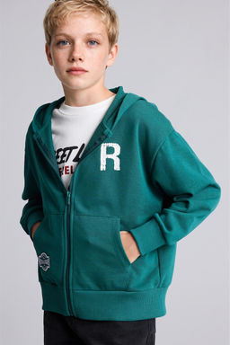 Pamuklu Fermuarl_ Sweatshirt H_rka Erkek _ocuk - Defacto фото 6