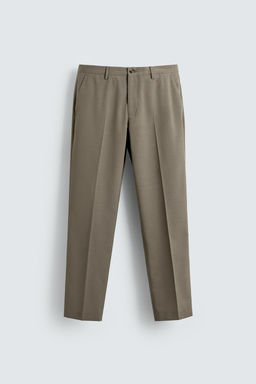 TEXTURED SUIT TROUSERS - Zara фото 5