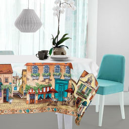 Скатерть Этель: Италия, 220 150 см, хлопок 100 %, саржа, 190 г/м