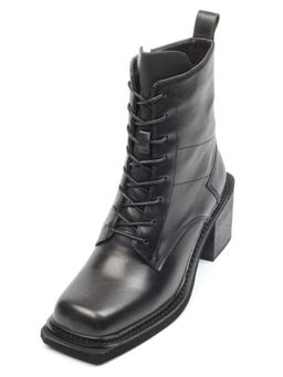 01-E21B-2A BLACK Ботинки демисезонные женские (натуральная кожа, байка) - Фабричный китай фото 6