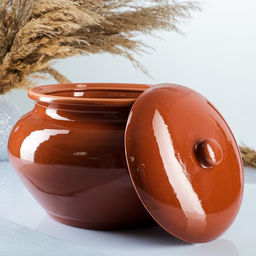Жаровня Кунгурская керамика «Стандарт», 5 л, коричневая