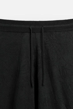 CREASED-EFFECT KNIT TROUSERS - Zara фото 8