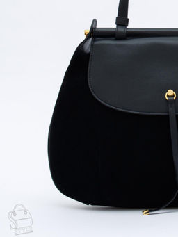 Сумка женская кожаная 1044M black Polina&Eiterou