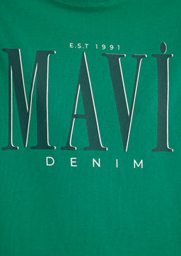 Mavi Logo Bask?l? Yesil Tisort  фото 6