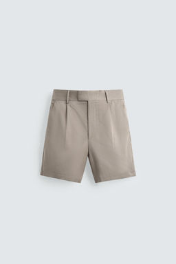 RELAXED FIT PLEATED BERMUDA SHORTS - Zara фото 7