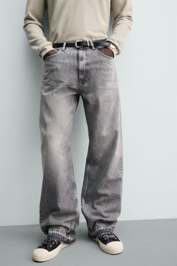 JEANS LOOSE FIT / Gris - Zara фото 5