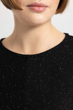 Облегающая футболка с круглым вырезом и длинными рукавами - Defacto фото 6