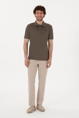 Erkek Regular Fit Polo Yaka Vizon Basic Ti__rt Sepette S_rpriz _ndirim - U.s. polo assn фото 4