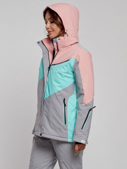 Горнолыжная куртка женская зимняя розового цвета 2319R - Chunmai фото 3