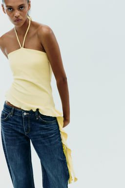 TEXTURED RUFFLE TOP - Zara фото 2