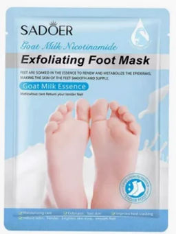 Отшелушивающая маска-носочки с экстрактом козьего молока.