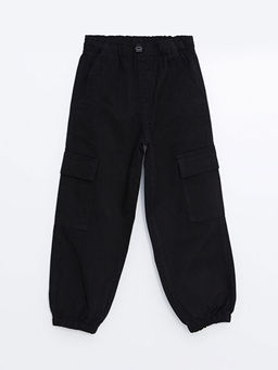Beli Lastikli K?z ?ocuk Kargo Jogger Pantolon